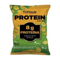 Protein Chips Topway Cebola e Salsa 30g - Embalagem com 10 Unidades Protein Chips Topway Cebola e Salsa 30g - Embalagem com 10 Unidades