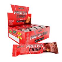 Protein crisp bar barra de proteína crisp whey protein sabores c/ 12 un integralmedica
