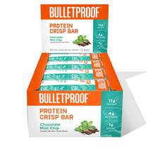 Protein Crisp Bars, chocolate e menta à prova de balas, pacote com 12 Protein Crisp Bars, chocolate e menta à prova de balas, pacote com 12