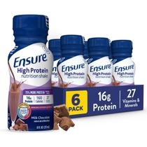 Protein Drink Assure, chocolate ao leite com alto teor de proteína, 237 ml, pacote com 6