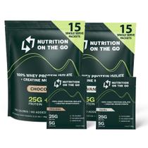 Protein Powder Nutrition On The Go Whey Isolate, 25 g, pacote com 30