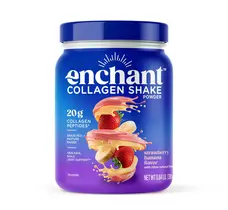 Protein Shake em pó Enchant Collagen Morango e Banana 380g