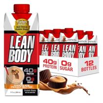 Protein Shake Labrada Lean Body 40 g de proteína 0 açúcar, pacote com 12 Protein Shake Labrada Lean Body 40 g de proteína 0 açúcar, pacote com 12