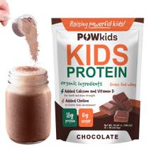 Protein Shake PowKids Kids Chocolate 18g de ingredientes orgânicos Protein Shake PowKids Kids Chocolate 18g de ingredientes orgânicos