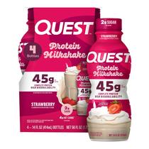 Protein Shake Quest Nutrition Morango 45g Proteína 4x414ml