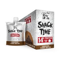 Protein Snack 5% Nutrition Snack Time Squeezable, pacote com 10