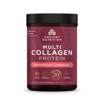 Proteína de colágeno em pó Ancient Nutrition Strawberry 535mL