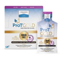 Proteína de colágeno líquido Shot Prot Gold 500 ml, pacote com 24 bagas