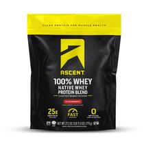 Proteína de soro de leite em pó Ascent 100% morango pós-treino 800g Proteína de soro de leite em pó Ascent 100% morango pós-treino 800g