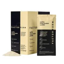 Proteína de soro de leite em pó FACTOR FORM 100% isolado de soro de leite 15x25g Proteína de soro de leite em pó FACTOR FORM 100% isolado de soro de leite 15x25g
