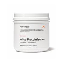 Proteína de soro de leite em pó Momentous Essential 20g Isolate Strawb
