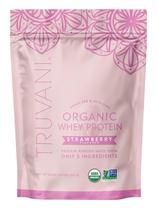 Proteína de soro de leite em pó Truvani Organic Morango 20g x 20 porções