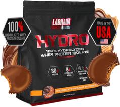 Proteína de soro de leite hidrolisada isolada Labrada Hydro 4 libras de manteiga de amendoim Proteína de soro de leite hidrolisada isolada Labrada Hydro 4 libras de manteiga de amendoim