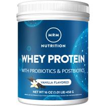 Proteína de soro de leite MRM Nutrition com sabor de baunilha 18g de proteína
