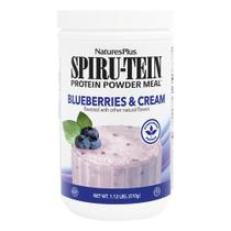 Proteína em pó à base de plantas NaturesPlus SPIRU-TEIN Blueberries & Cream 500g