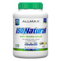 Proteína em pó ALLMAX Nutrition ISONATURAL Whey 2,27 kg de baunilha Proteína em pó ALLMAX Nutrition ISONATURAL Whey 2,27 kg de baunilha