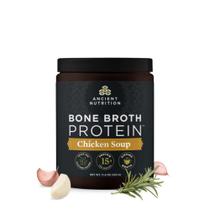 Proteína em pó Ancient Nutrition Bone Broth Sopa de galinha 15g