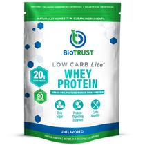 Proteína em pó BioTrust Low Carb Lite 20 g de soro de leite alimentado com capim