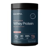 Proteína em pó, colágeno lucrativo, soro de leite, 21g, proteína sem sabor