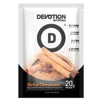 Proteína em pó Devotion Nutrition Sinful Cinnamon, pacote com 12