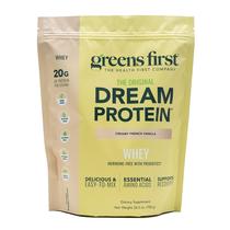 Proteína em pó Greens First Dream Whey 26,5 onças de baunilha francesa Proteína em pó Greens First Dream Whey 26,5 onças de baunilha francesa
