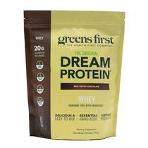 Proteína em pó Greens First Dream Whey 560 ml de chocolate holandês rico Proteína em pó Greens First Dream Whey 560 ml de chocolate holandês rico