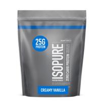 Proteína em pó isopura cremosa isolada de soro de leite de baunilha 454g