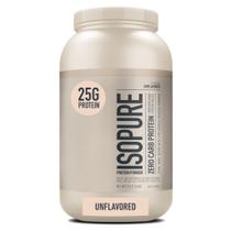 Proteína em pó, isopura, sem sabor, 25 g, isolado de soro de leite, 3 libras Proteína em pó, isopura, sem sabor, 25 g, isolado de soro de leite, 3 libras