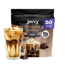 Proteína em pó Javvy Mocha Iced Coffee 20 porções 366g Proteína em pó Javvy Mocha Iced Coffee 20 porções 366g