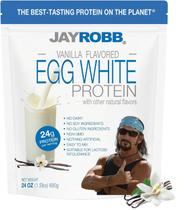 Proteína em pó JAYROBB Vanilla, clara de ovo, 710 ml, baixo teor de carboidratos, ceto