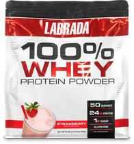 Proteína em pó Labrada Nutrition 100% Whey Morango 1,87 kg