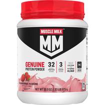 Proteína em pó Muscle Milk Genuine Morangos 875g