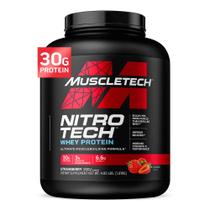 Proteína em pó MuscleTech Nitro-Tech Morango 1,8 kg