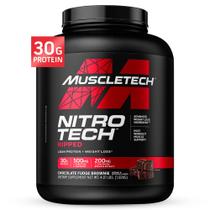 Proteína em pó MuscleTech Nitro-Tech Ripped 1,8 kg de chocolate