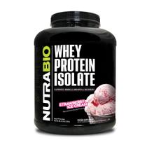 Proteína em pó NutraBio 100% Whey Isolate Morango 2,27 kg Proteína em pó NutraBio 100% Whey Isolate Morango 2,27 kg