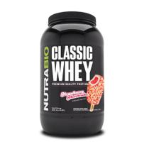 Proteína em pó NutraBio Classic Whey Morango 907g