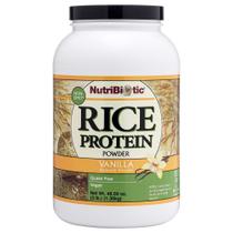 Proteína em pó NutriBiotic Baunilha Arroz 1,36 kg Vegan Keto