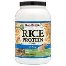 Proteína em pó NutriBiotic Plain Rice Protein 1,36 kg