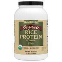 Proteína em pó NutriBiotic Rice 1,36 kg Organic Keto Vegan Proteína em pó NutriBiotic Rice 1,36 kg Organic Keto Vegan