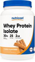 Proteína em pó Nutricost Whey Isolate 907g Sabor Churro