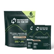 Proteína em pó Nutrition On The Go Whey Isolate 25g + 5g