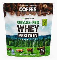Proteína em pó Opportunites Soro de café alimentado com capim 1,13 kg Proteína em pó Opportunites Soro de café alimentado com capim 1,13 kg