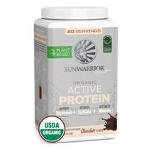 Proteína em pó Sunwarrior Organic Plant Based Chocolate 20s