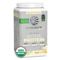 Proteína em pó Sunwarrior Organic Plant Based Vanilla 20 Serv