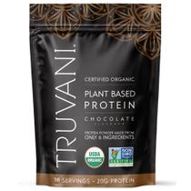 Proteína em pó Truvani Vegan Pea Chocolate 20g Orgânico 18 Serv Proteína em pó Truvani Vegan Pea Chocolate 20g Orgânico 18 Serv