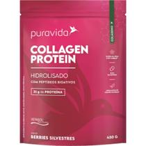 Proteina Hidrolisada Berries Silvestres 450g - PuraVida Proteina Hidrolisada Berries Silvestres 450g - PuraVida