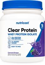 Proteína Isolada de Whey Nutricost Clear Sabor Uva Concord 454 g