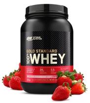 Proteina On Gold Standard 100 Whey 907 G Sabor Morango Optimum Nutrition