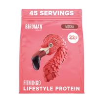 Proteína vegana em pó BIRDMAN Fitmingo Mocha 22g com inositol Proteína vegana em pó BIRDMAN Fitmingo Mocha 22g com inositol