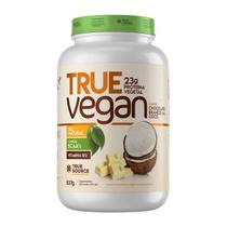 Proteína Vegana em pó True Vegan sabor Chocolate Branco com Coco 837g